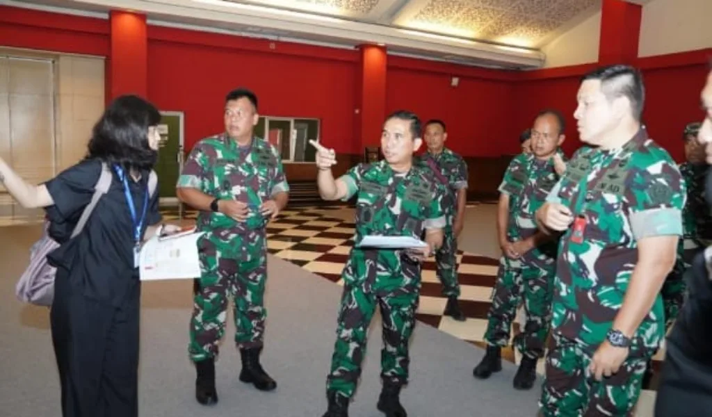 Kapuspen TNI Tinjau Lokasi Pameran Indo Defence 2022 JIExpo Kemayoran