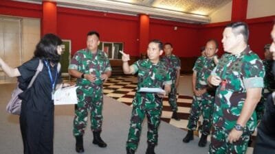 Kapuspen TNI Tinjau Lokasi Pameran Indo Defence 2022 JIExpo Kemayoran