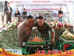 Kapolres Demak Beri Surprise ke Dandim di Hari Jadi TNI Ke 77