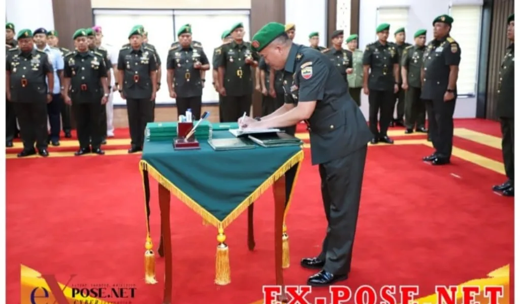 Pangdam I/BB Pimpin Sertijab dan Tradisi korps Pejabat Utama Kodam I/BB