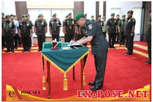 Pangdam I/BB Pimpin Sertijab dan Tradisi korps Pejabat Utama Kodam I/BB