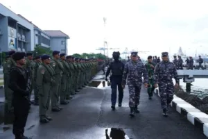 Panglima TNI Melaksanakan Tradisi Admiral Inspection