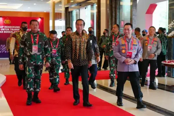 TNI-Polri Gelar Rapim di Golden Ballroom The Sultan Hotel Jakarta