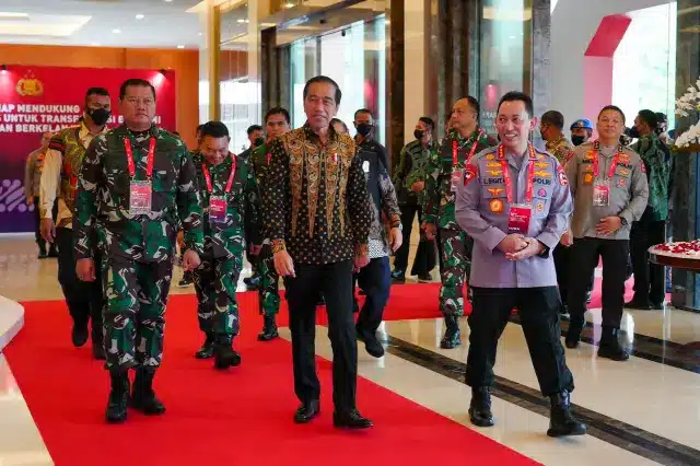 TNI-Polri Gelar Rapim di Golden Ballroom The Sultan Hotel Jakarta