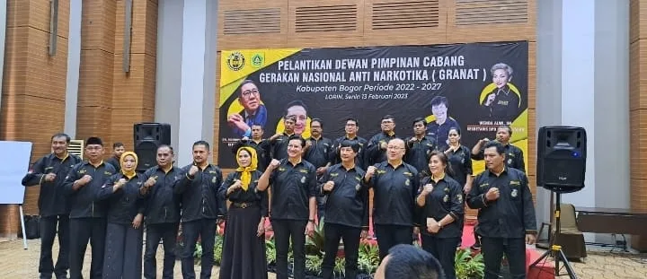 Resmi Dilantik, Granat Kabupaten Bogor Akan 'Tancap Gas' Edukasi Bahaya Narkoba