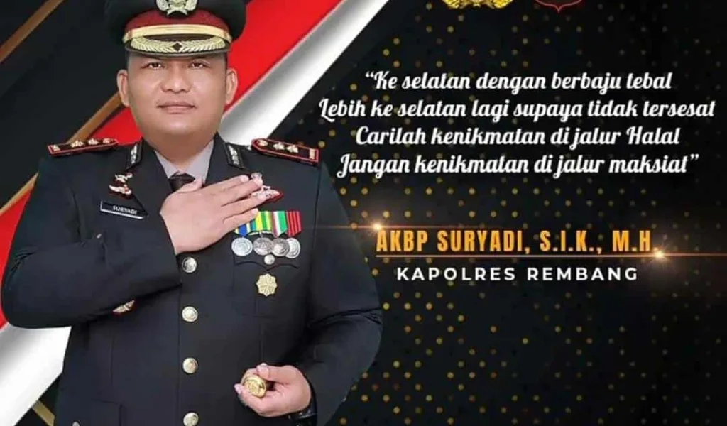 Resmi Jabat Kapolres Rembang, Ini Profile AKBP Suryadi