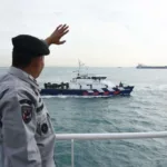 KN Pulau Nipah-321 Tinggalkan Changi Naval Base Singapura