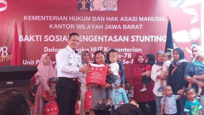 Lapas Khusus Gunungsindur Bersama UPT Bogor Raya Gelar Baksos  Pengentasan Stunting