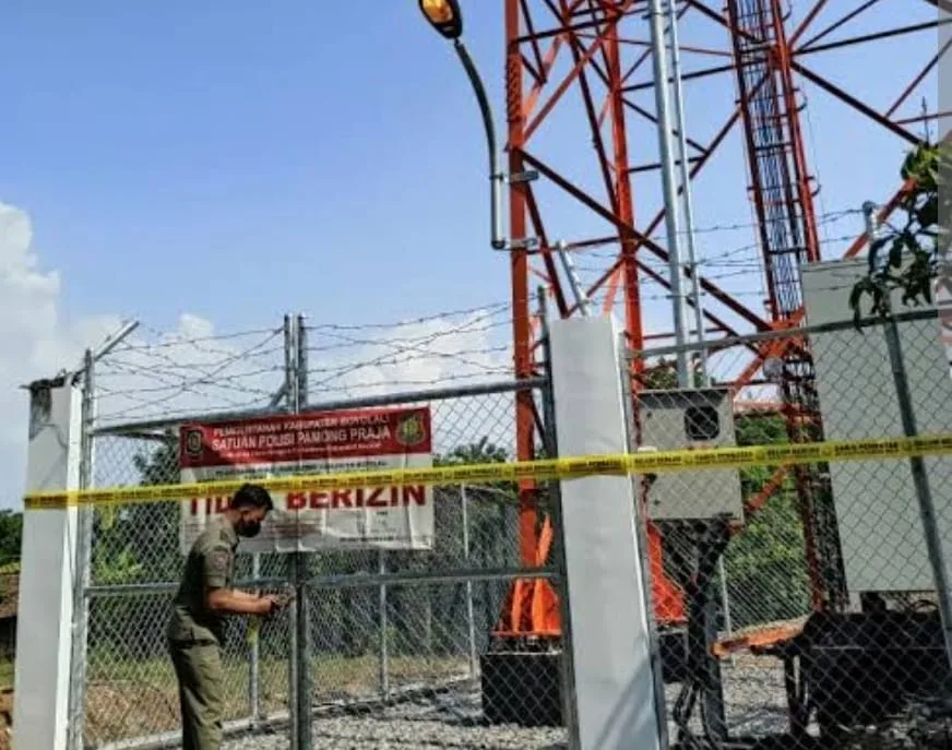 Diduga ada tower BTS provider tak memiliki Izin