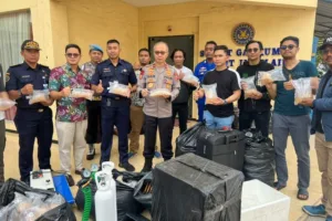 Ditpolair Baharkam Polri Gagalkan Penyelundupan 350 Ribu Baby Lobster