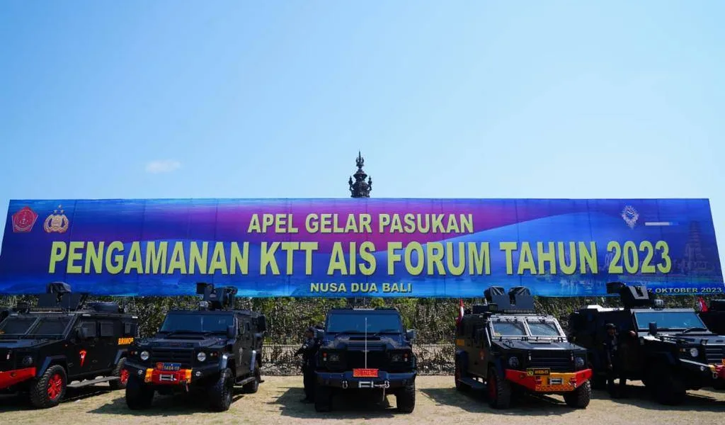 Apel Gelar Pasukan PAM KTT AIS Forum di Bali