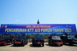 Apel Gelar Pasukan PAM KTT AIS Forum di Bali