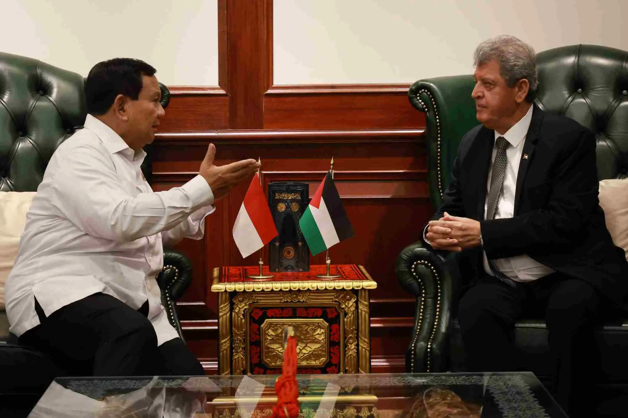 Menhan RI dan Dubes Palestina