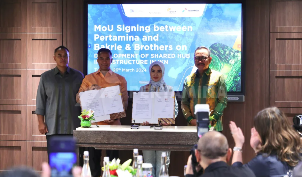 Kembangkan Infrastruktur di IKN, Pertamina Teken MoU Bersama Bakrie Group