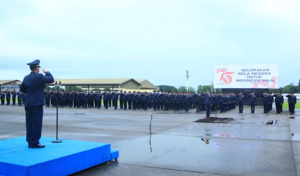 Peringati Hari Bela Negara Ke-76 Lanud Sultan Hasanuddin Gelar Upacara