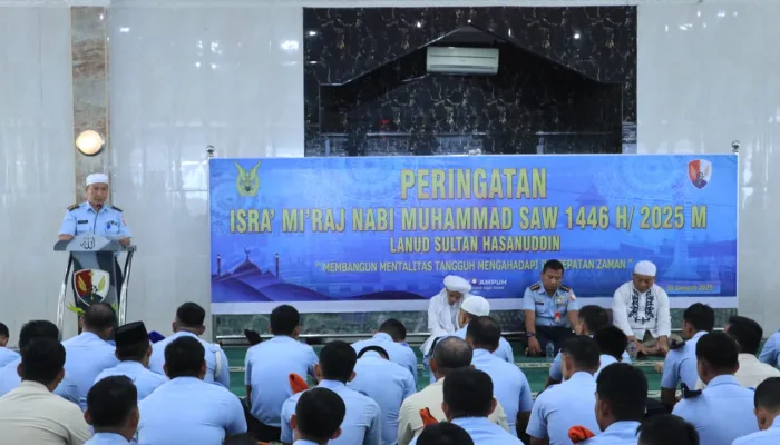 Lanud Sultan Hasanuddin Memperingati Isra Miraj 1446H