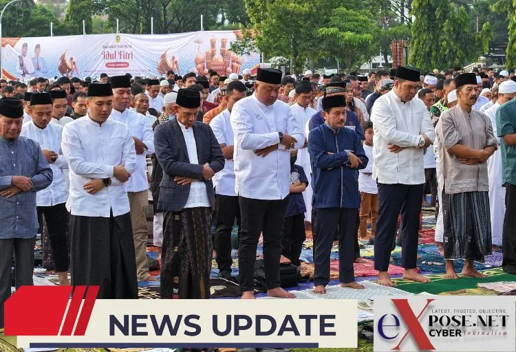 Bupati Bogor dan Wabup Laksanakan Shalat Idul Fitri 1446 Hijriah