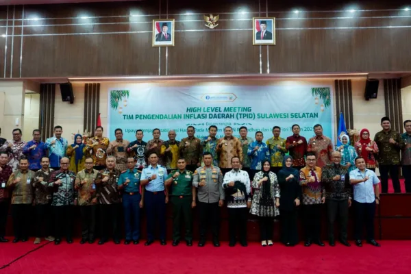 Kasdam XIV/Hasanuddin Hadiri High Level Meeting TPID Bahas Stabilitas Harga Jelang Idul Fitri