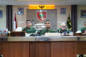 Kasdam XIV/Hsn Ikuti Rakor Pilkada Ulang dan Pemungutan Suara Ulang Hasil Pemilukada Serentak tahun 2024 Secara Vicon