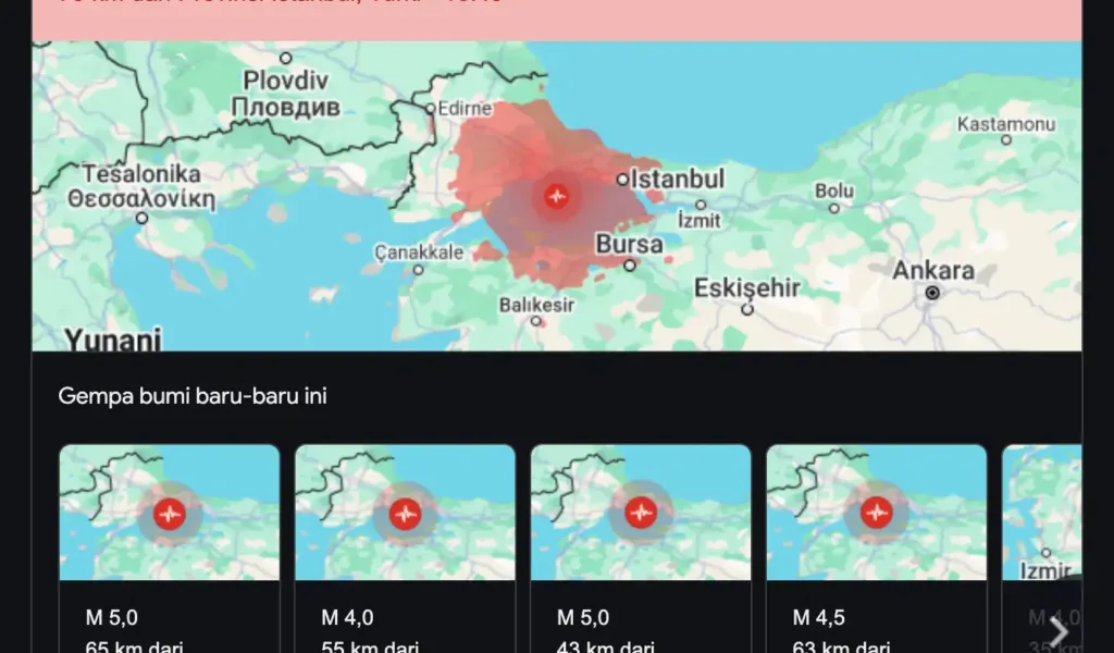 Gempa Dahsyat Guncang Istanbul, 151 Orang Terluka