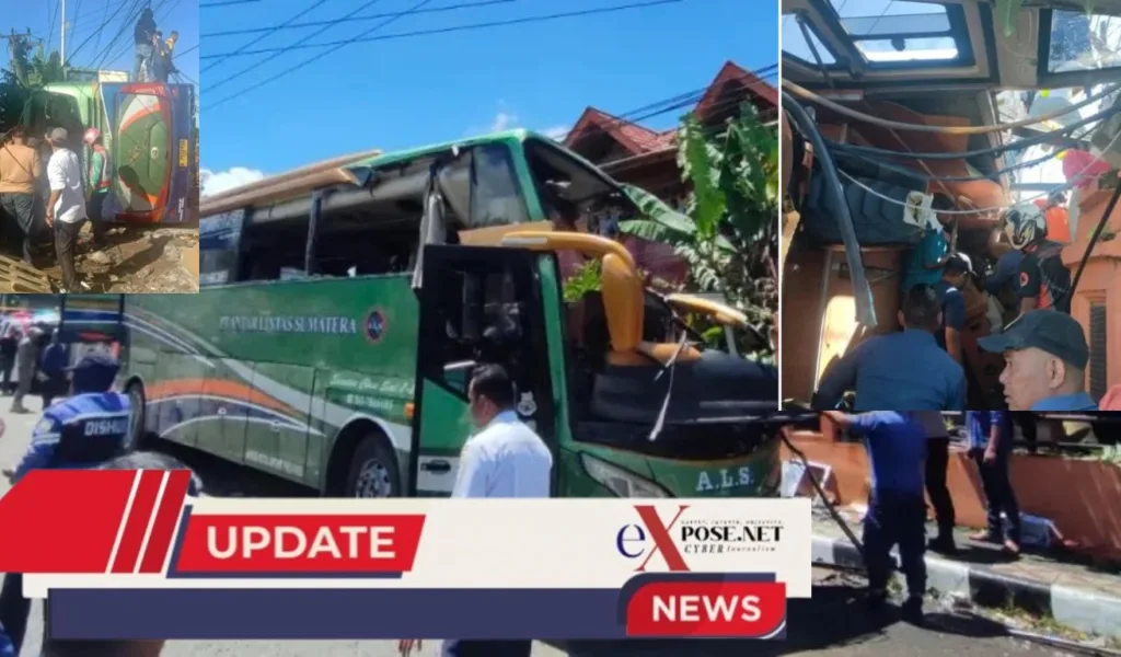Bus ALS Rute Medan–Jakarta Terguling di Padang Panjang, 12 Orang Tewas