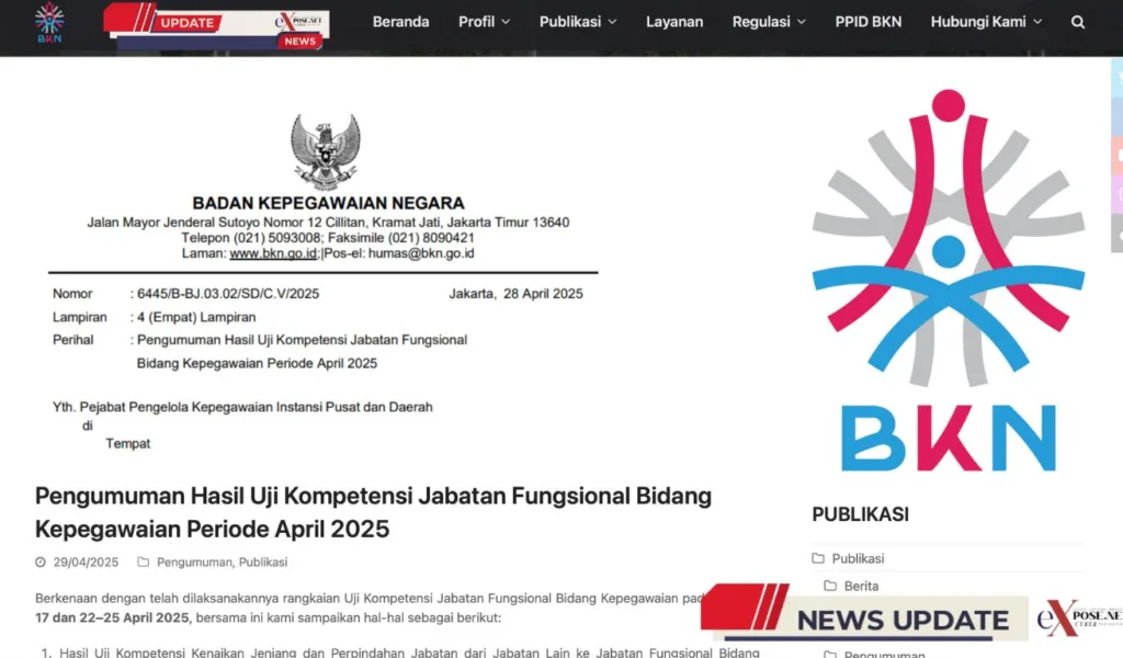 Uji Kompetensi Jabatan Fungsional Bidang Kepegawaian