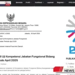Uji Kompetensi Jabatan Fungsional Bidang Kepegawaian