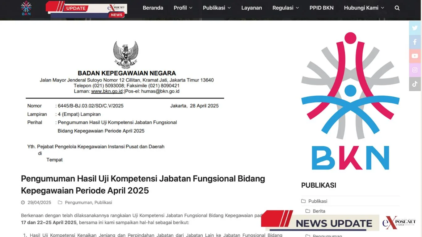 Uji Kompetensi Jabatan Fungsional Bidang Kepegawaian
