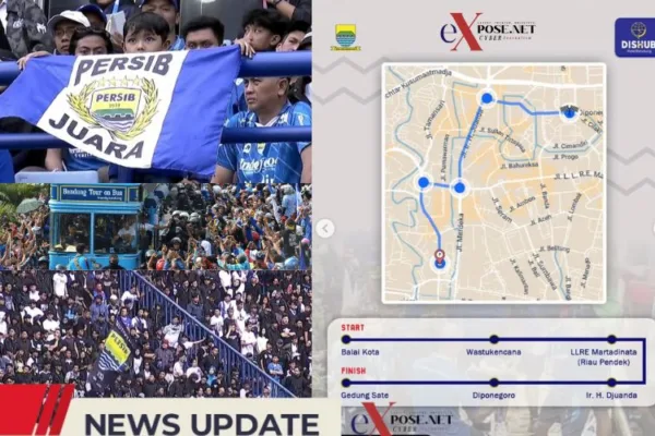 Konvoi dan Rekayasa Lalin, Warga Bandung Sambut Persib