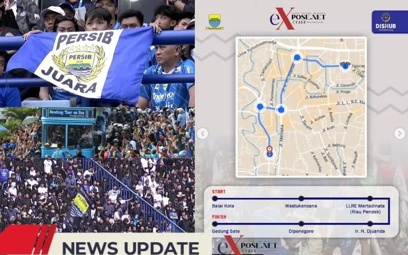 Konvoi dan Rekayasa Lalin, Warga Bandung Sambut Persib
