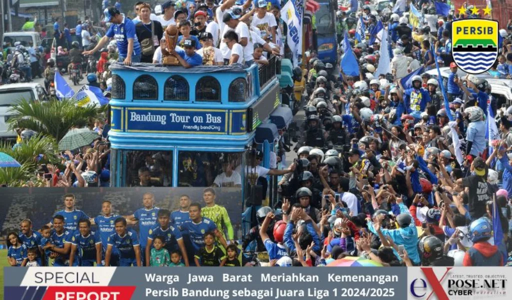 Warga Jabar Meriahkan Kemenangan Persib Bandung Juara Liga 1