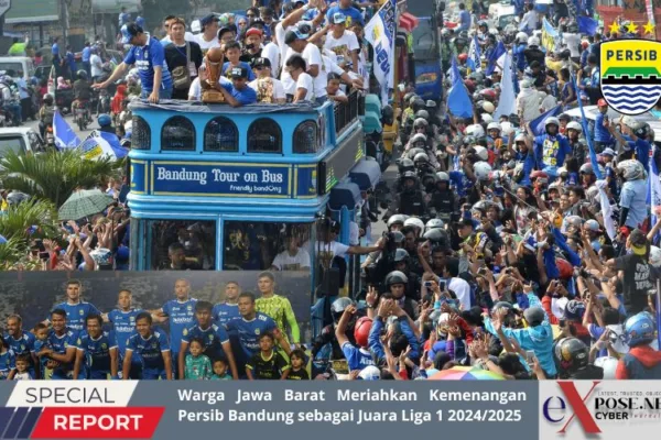 Warga Jabar Meriahkan Kemenangan Persib Bandung Juara Liga 1 2024/2025
