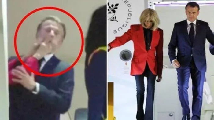 Viral Presiden Prancis Macron "Didorong" Istri Saat Turun Pesawat
