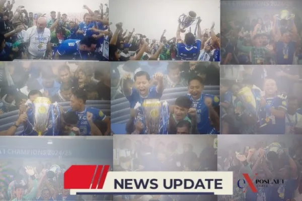 Persib Bandung Juara Liga dan Angkat Trofi di GBLA