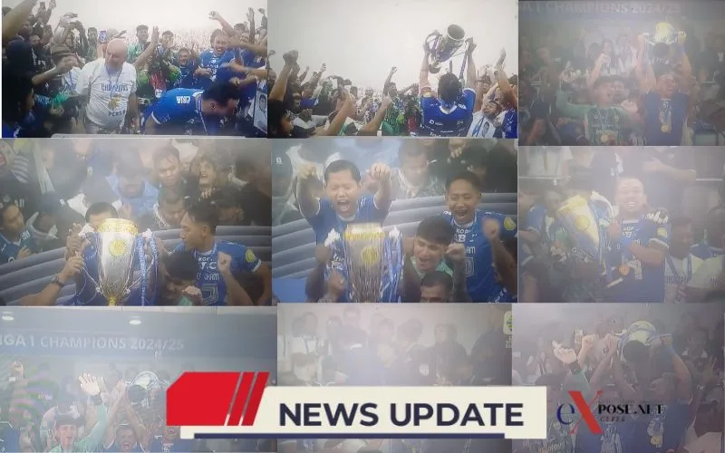 Persib Bandung Juara Liga dan Angkat Trofi di GBLA