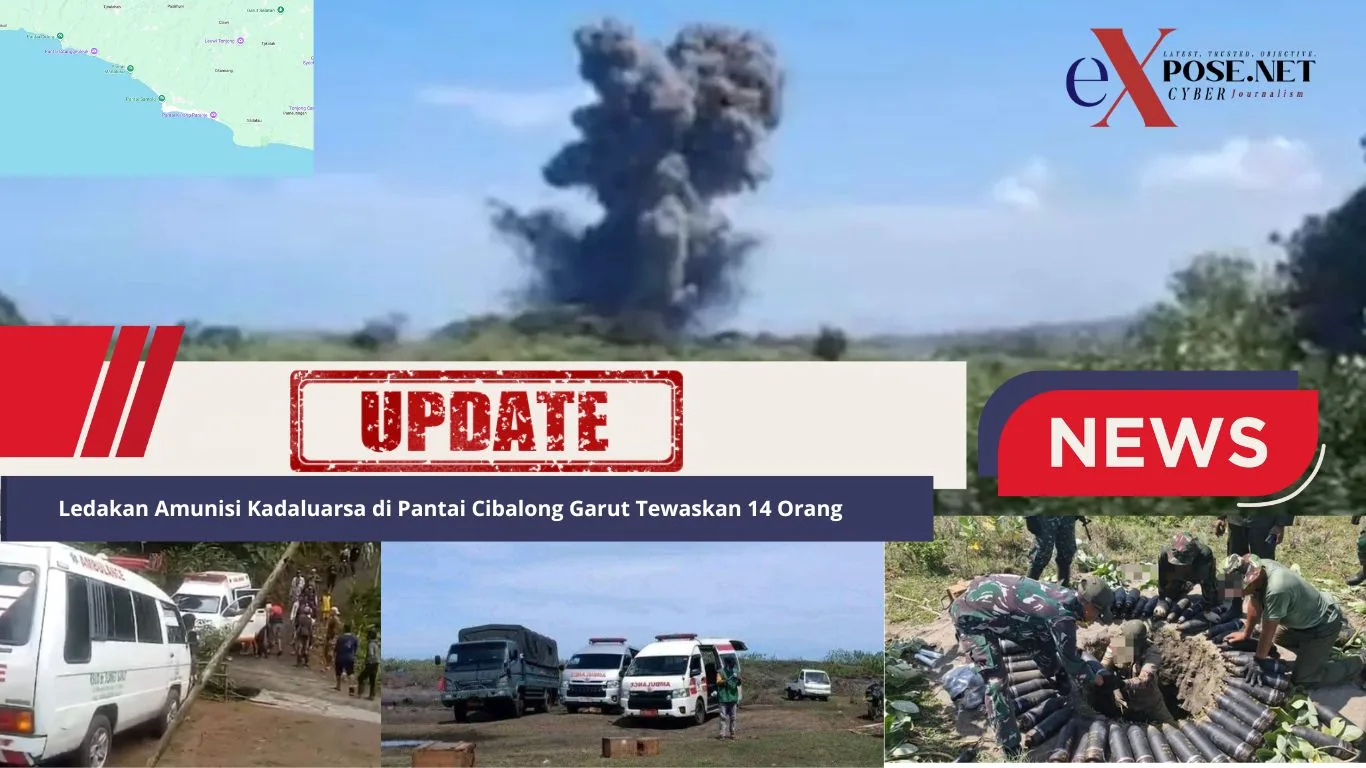 Korban Tewas Bertambah, Ledakan Amunisi di Pantai Cibalong Garut, Jawa Barat