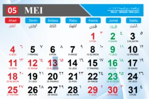 Kalender Jawa Mei 2025: Lengkap dengan Weton dan Hijriah