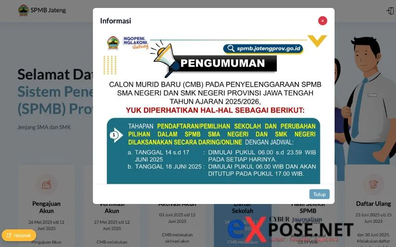 PPDB Jateng 2025 Resmi Dibuka , Simak Cara Daftar SMA/SMK