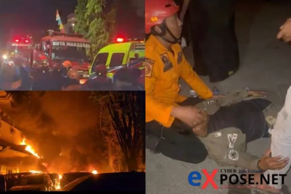 Kebakaran DPRD Makassar Tewaskan