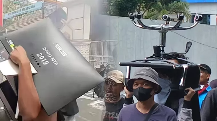 Gedung DPRD NTB Dibakar Massa Aksi