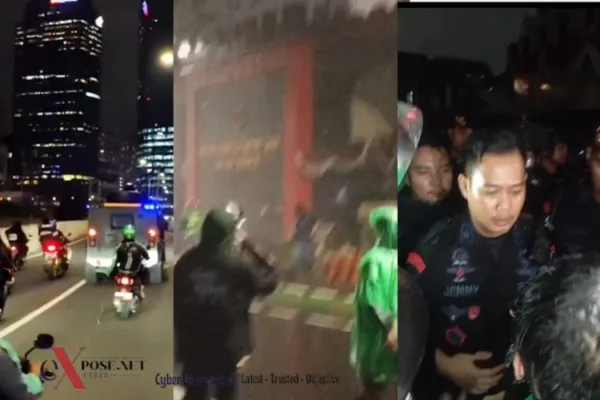 Markas Brimob Ricuh, Massa Ojol Tuntut Keadilan