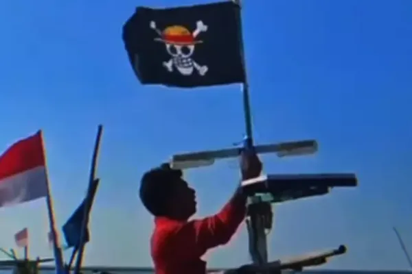 Warganet Kibarkan Bendera One Piece