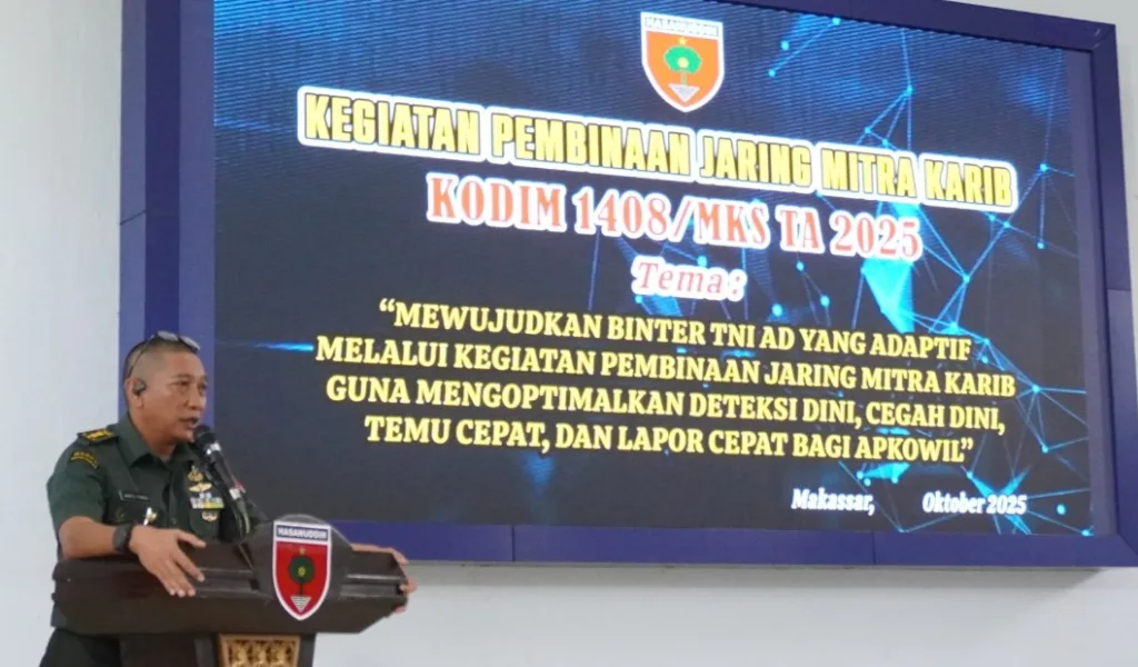 Kodim 1408/Makassar Gelar Kegiatan Pembinaan Jaring Mitra Karib