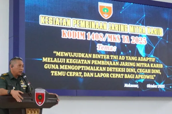 Kodim 1408/Makassar Gelar Kegiatan Pembinaan Jaring Mitra Karib