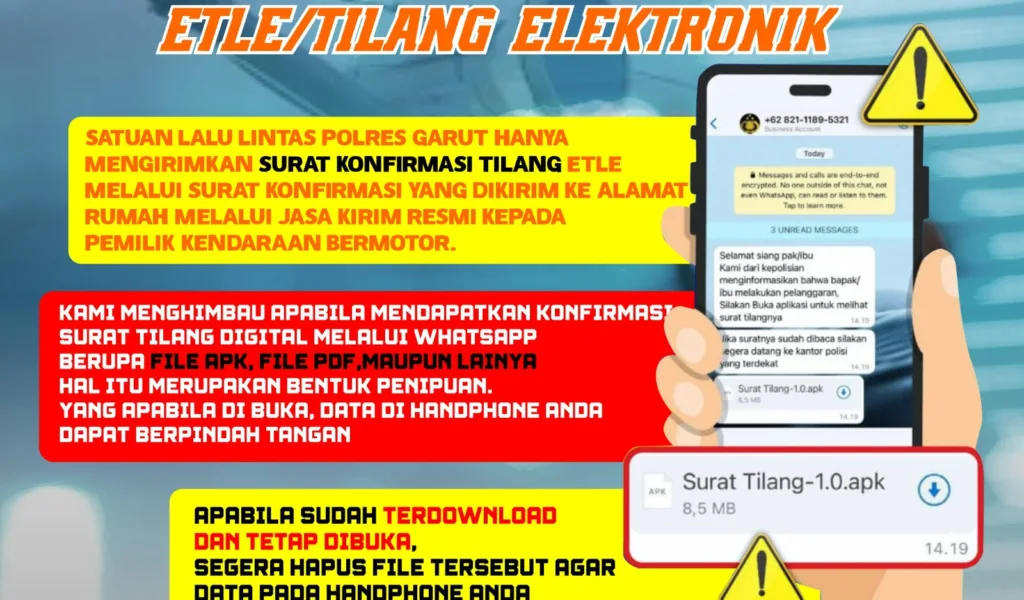 Waspada Surat Tilang Elektronik Palsu Marak Beredar Di Medsos, Polers Garut Lakukan Himbauan