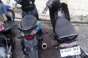 Polsek Wanaraja Bubarkan Balap Liar Dinihari, 2 Sepeda Motor Diamankan