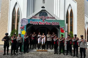 Sat Samapta Polres Garut Intensipkan Pengamanan Tempat Ibadah Gereja Di Garut