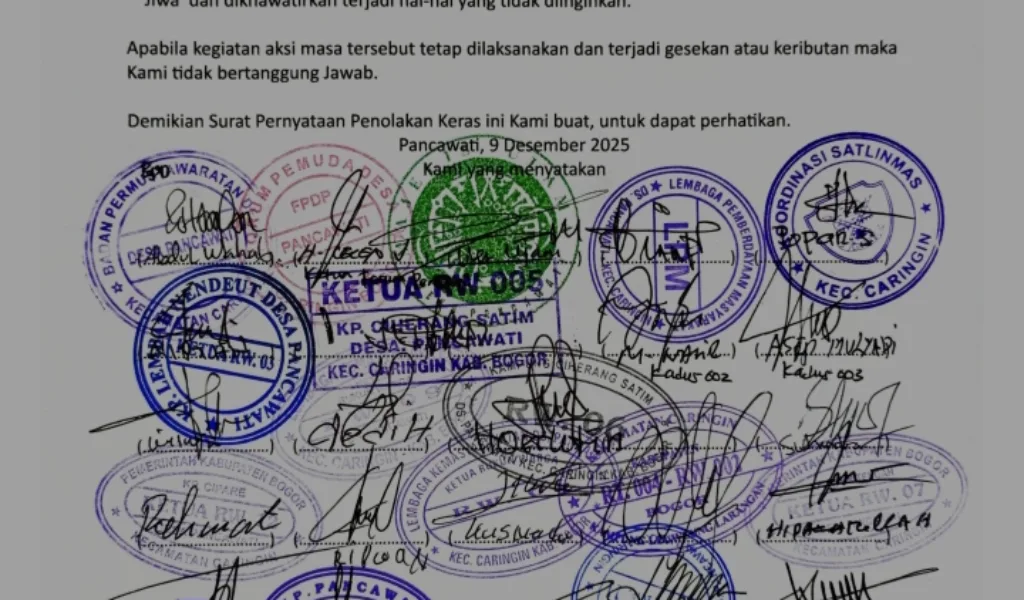 Masyarakat Pancawati Tolak Aksi Massa, Pemdes: Demi Jaga Pelayanan Publik