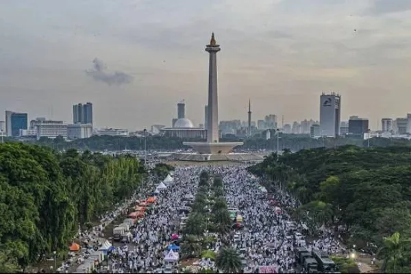 Rekayasa Lalu Lintas di Sekitar Monas Jelang Reuni 212 Sore Ini