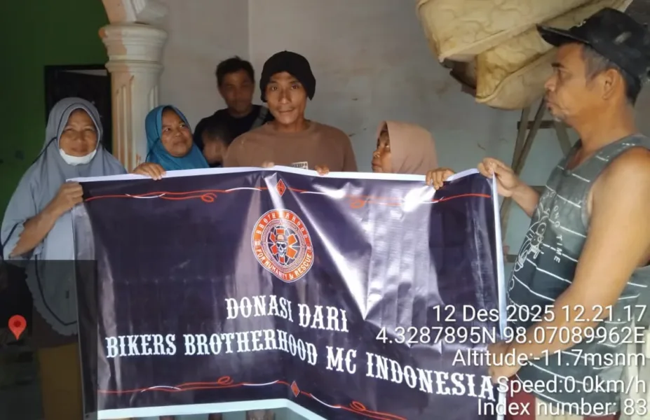 Solidaritas Bikers Brotherhood dan PALAWA Unpad untuk Aceh Tamiang